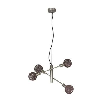 Briloner 4814-042 - Csillár zsinóron NATURE 5xE14/5,5W/230V 4814-042 kép