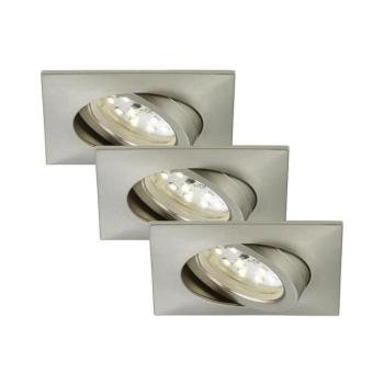 Briloner 7210-032 -KÉSZLET 3x LED Beépíthető lámpa ATTACH LED/5W/230V IP23 króm 7210-032 kép