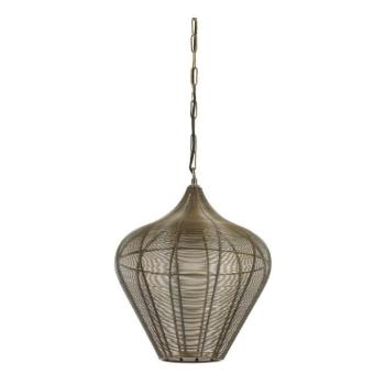 Bronzszínű fém függőlámpa ø 36 cm Alvaro – Light & Living kép