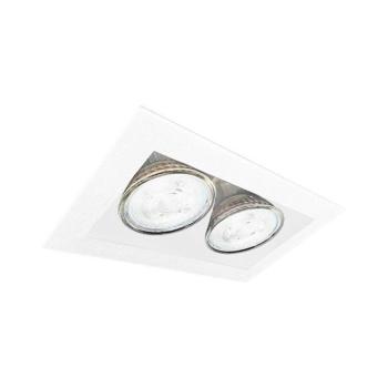 - Brosline 3035 - Süllyesztett mennyezeti lámpa CAGE 2xGU10/10W/230V fehér 3035 kép