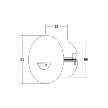 BRUMBERG Adapt wall beépített downlight fekete kép