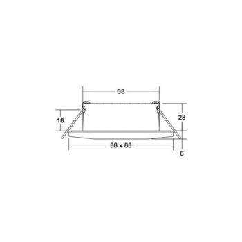 BRUMBERG Chooose LED downlight nikkel kép