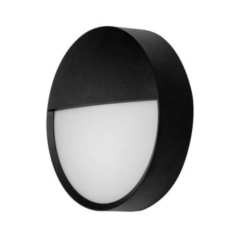 BRUMBERG EYE LED kültéri fali lámpa, félig nyitott, fekete, CCT, IP65 kép