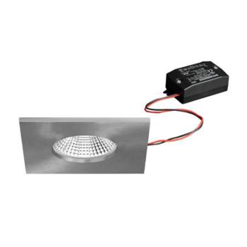 BRUMBERG LED-es süllyesztett reflektor BB21, nikkel 85 x 85 mm, be/ki IP65 kép