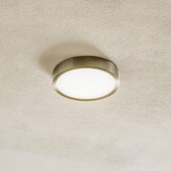 Bully LED mennyezeti lámpa, matt nikkel, Ø 14 cm kép