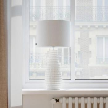 By Rydens asztali világítás Bartha, krém/bézs, magasság 74 cm kép
