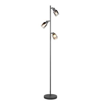 Cadiz álló világítás, fekete/antracit, 3 izzós, magasság 154 cm kép