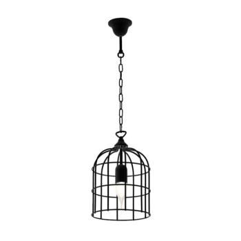 CAGE FÜGGESZTÉK 1xE27 FEKETE kép