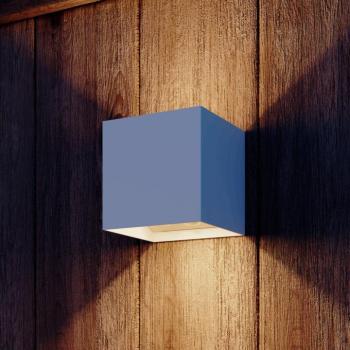 Calex LED akkumulátoros érzékelős kültéri falilámpa Volterra, fehér, IP44 kép
