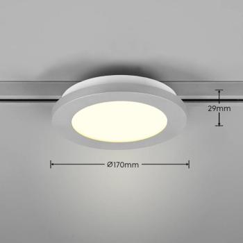Camillus LED sínlámpa DUOline-hoz, titánium, Ø 17 cm kép