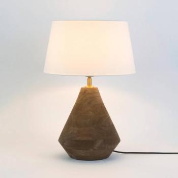 CAPANNE asztali világítás, természetes/ecru, magasság 37 cm, mangófából, E27 kép