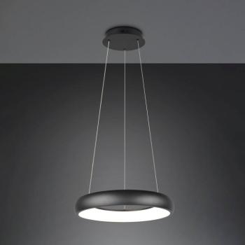 Cardona LED-es függőlámpa, Ø 46,5 cm, fekete, CCT, fém kép