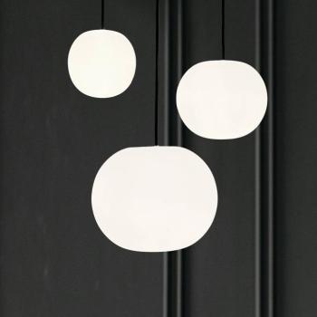 Casablanca lógó lámpa Acai, fehér/fekete, 16 cm/21 cm/26 cm