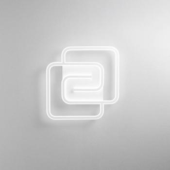 Cayman Quadrata LED fali lámpa, fehér, szélesség 49 cm, fém, CCT kép