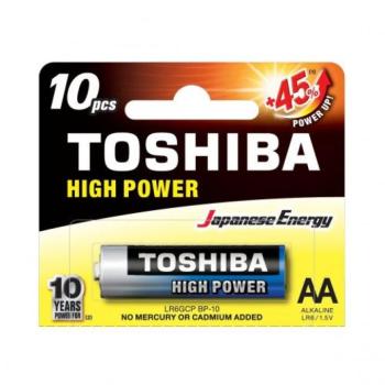 Ceruzaelem AA (LR6) , 1.5 Volt , 1 darab , tartós , elem , High Power , TOSHIBA kép
