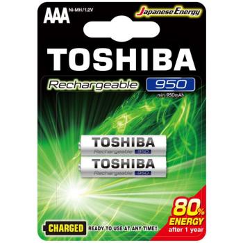 Ceruzaelem AAA (LR03) , 1.2 Volt , 2 darab , tartós , elem , tölthető , High Power , TOSHIBA kép
