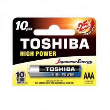 Ceruzaelem AAA (LR03) , 1.5 Volt , 1 darab , tartós , elem , High Power , TOSHIBA kép
