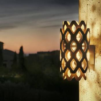 Charlotte LED kültéri fali világítás, corten acél, magasság 28 cm, IP65 kép
