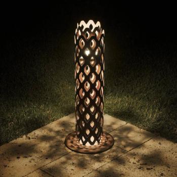 Charlotte LED ösvény világítás, corten acél, magasság 63 cm, IP65 kép