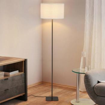 Chelsea álló világítás, barna/fehér, magasság 150 cm, fém/szövet kép