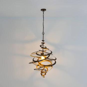 CIRCULARIATA lógó világítás, arany/bronz, Ø 67 cm, fém, E27 kép