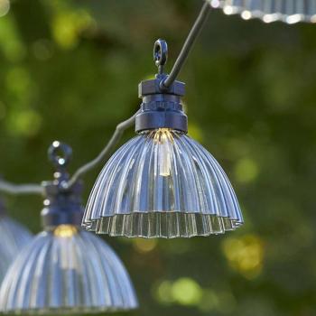 Circus Shade LED fényfüzér 12 búra szürke kép