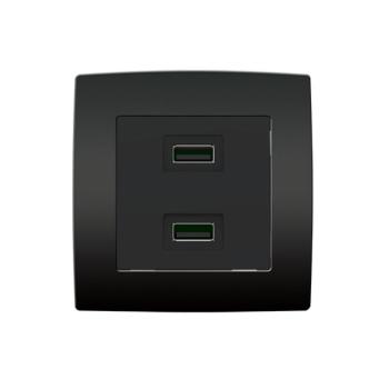 CITY 2xUSB ALJZAT ANTRACIT kép