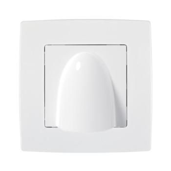 CITY ONE GANG CABLE OUTLET WITHOUT TERMINAL WHITE kép