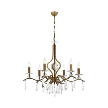 CLASSIC láncos csillár 6xE14/40W/230V bronzszínű 301AUR1352 kép