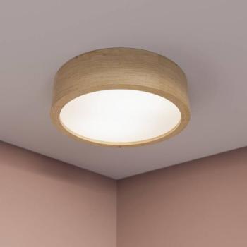 Cleo mennyezeti lámpa, Ø 28 cm, 2-lámpás, tölgyfa, E27 kép