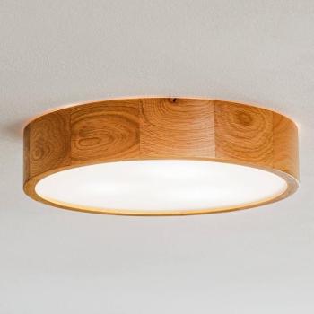 Cleo mennyezeti lámpa, Ø 38 cm, 3-lámpás, tölgyfa, E27 kép