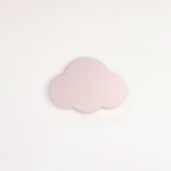 Cloud fali világítás, rózsaszín, 38 cm széles, fém, felhő, G9 kép