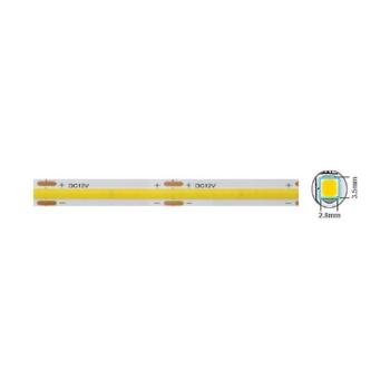 COB LED szalag LEDStrip+ 12V 320xCOB 12W/m 4000K 1320lm/m IP20 3m Tape 8mm 5m/tekercs vághatóság 2,5cm 5540570 VITO kép