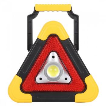 COB LED szolár multifunkciós lámpa elakadásjelző háromszög HB-6608-9 (BBD) kép