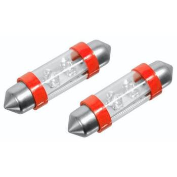 COMPASS 4LED, 12V, suf.11X39 SV8.5, izzó, piros, 2 darab kép