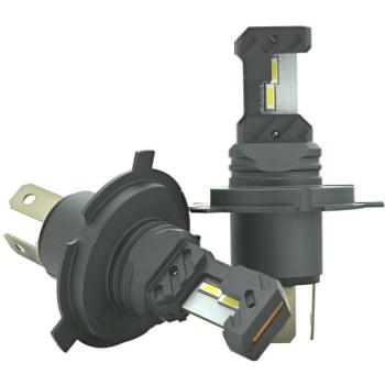 Compass LED CSP chip GRAPHITE izzó 12 V H4 2 db kép
