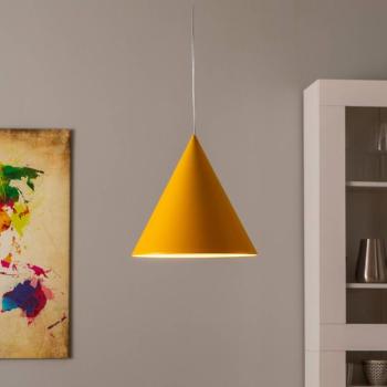 Cono függőlámpa, egylámpás, Ø 32 cm, sárga kép