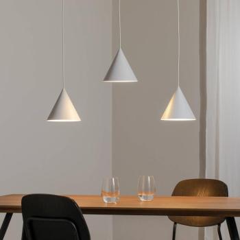 Cono függőlámpa, háromlámpás, lineáris, hossza 75 cm, fehér kép