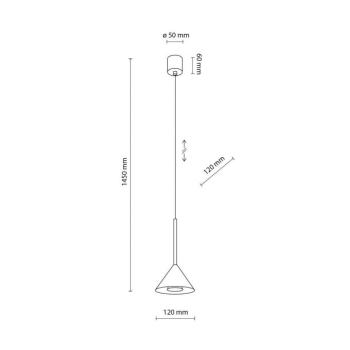 Cono Mini lógó világítás, 1 izzó, Ø 12 cm, fekete GU10 kép
