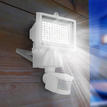 Cooper LED kültéri spotlámpa, fehér, szélesség 22 cm, érzékelővel