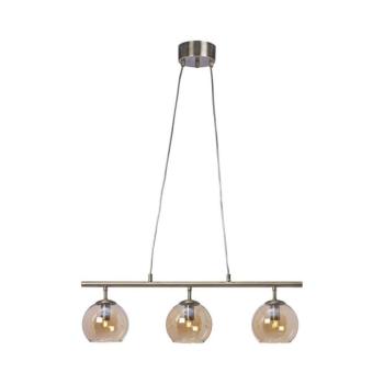 Cottex T2493AA - CAPELLA kábelre szerelhető függőlámpa 3xE14/40W/230V, füstszínű/barna T2493AA kép