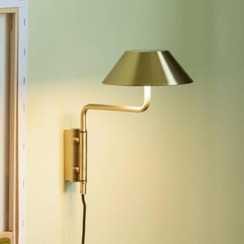 COVER LED fali lámpa, sárgaréz színű, 30 cm-es kinyúlás, fém kép
