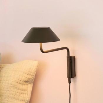 COVER LED fali világítás, fekete, 30 cm-es kinyúlás, fém kép