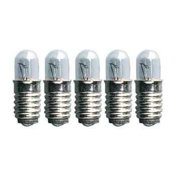 Csere izzók E5 0.6W 12V LV csillár 5db, átlátszó kép