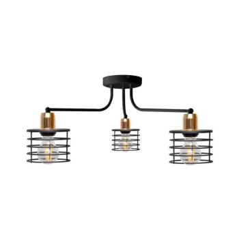 Csillár EDISON 3xE27/15W/230V P-1366/3 BK+BR kép
