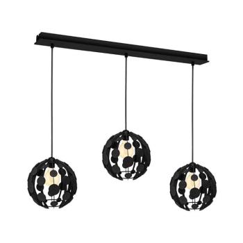 Csillár GAIA 3xE27 / 60W / 230V fekete / barna MLP6327 kép