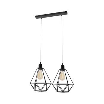 Csillár KARO 2xE27/15W/230V fekete W-L 1311/2 BK kép