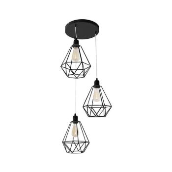 Csillár KARO 3xE27/15W/230V fekete W-KD 1311/3 BK kép