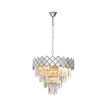 Csillár láncon CARISMA 9xE14/40W/230V matt króm ML8889 kép