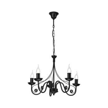 Csillár láncon DONATO 5xE14/40W/230V fekete LM-5.29/CZARNY MAT kép